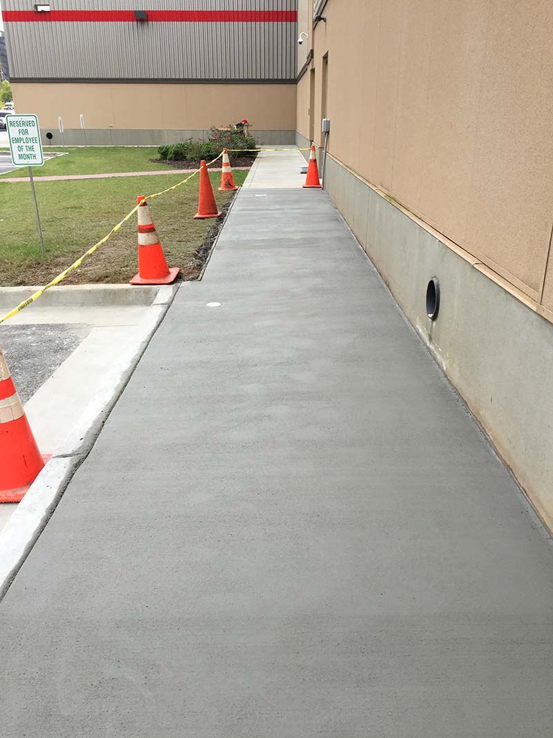 concrete sidewalks