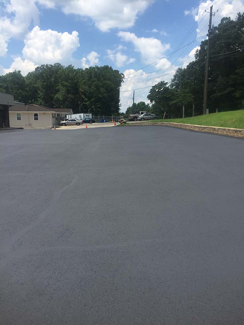 asphalt parking lot