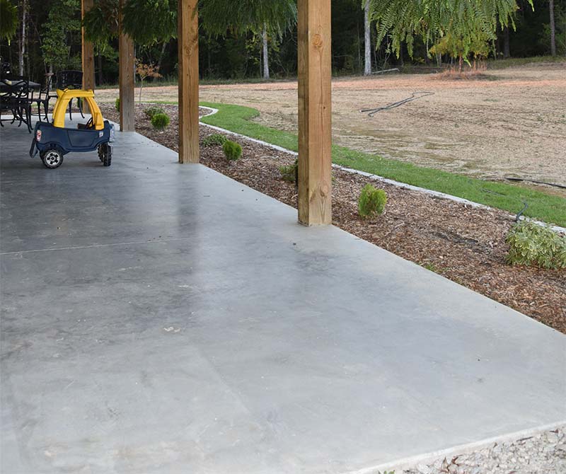 concrete patio
