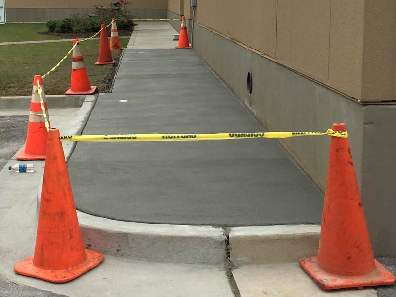 concrete curb