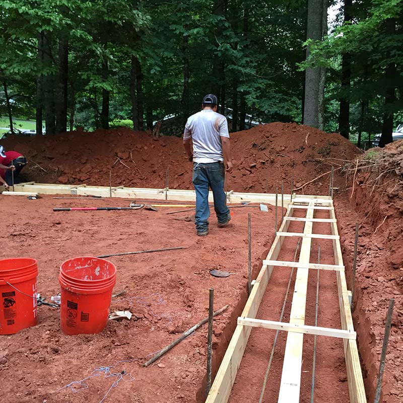 concrete footer